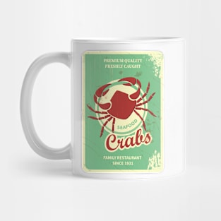 Crabs Poster - Vintage Mug